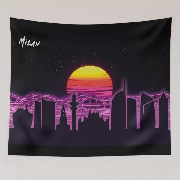 Item preview, Milan Skyline Neon Nights designed and sold by DFerraz.