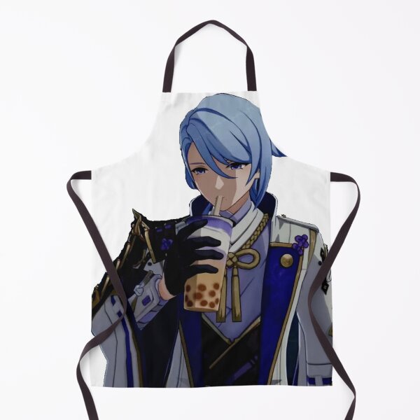 Item preview, Kamisato Ayato Genshin Impact Boba Bubble Tea Meme Idle Graphic designed and sold by Klee K.