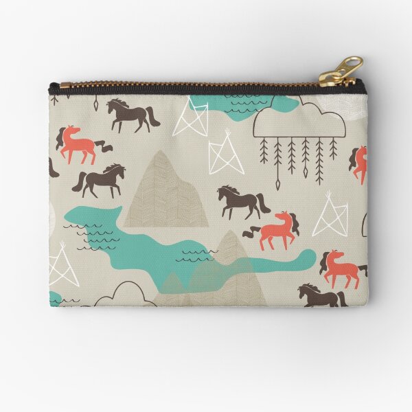 Wild Horses Zipper Pouch