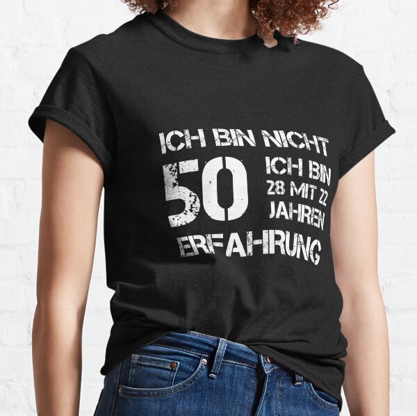 Geburtstag Vorsicht über 50 T-Shirt mit Wunschname Geschenk Fun Shirt 50 