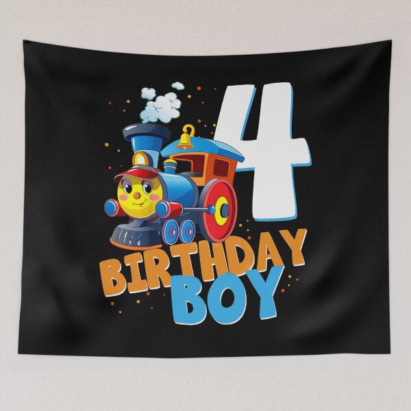 Item preview, Kids 4th Birthday Train Boys Girls 4 Years Old I'm Four Gift designed and sold by moonligh1996.