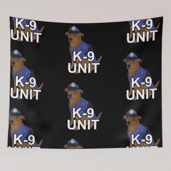 Item preview, Police/k9 unit/ pug/ dog artistic design designed and sold by SamRVstore.