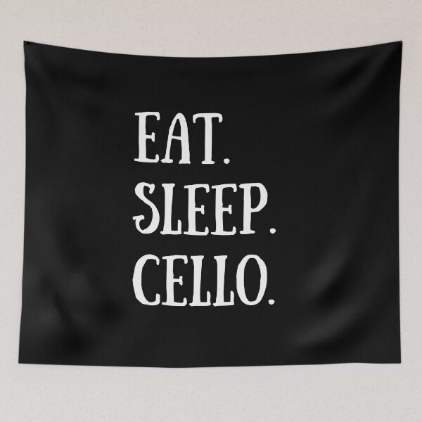 Item preview, Eat. Sleep. Cello. For Cello Player And Musicians -  Not A Violin designed and sold by Funwithmusic.