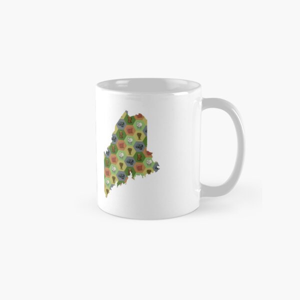 Classic Board Game Resource Map of Maine Classic Mug