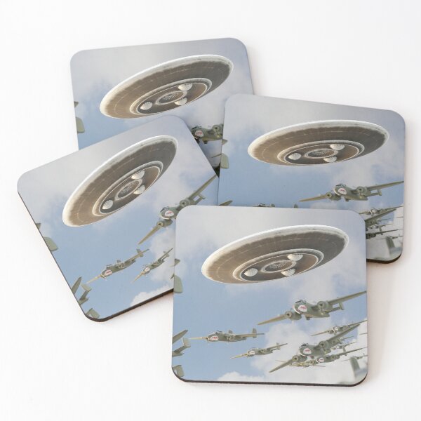 Item preview, UFO with bombers, foo fighter designed and sold by occultfx.
