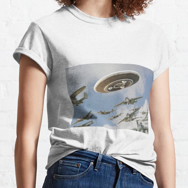 UFO with bombers, foo fighter Classic T-Shirt