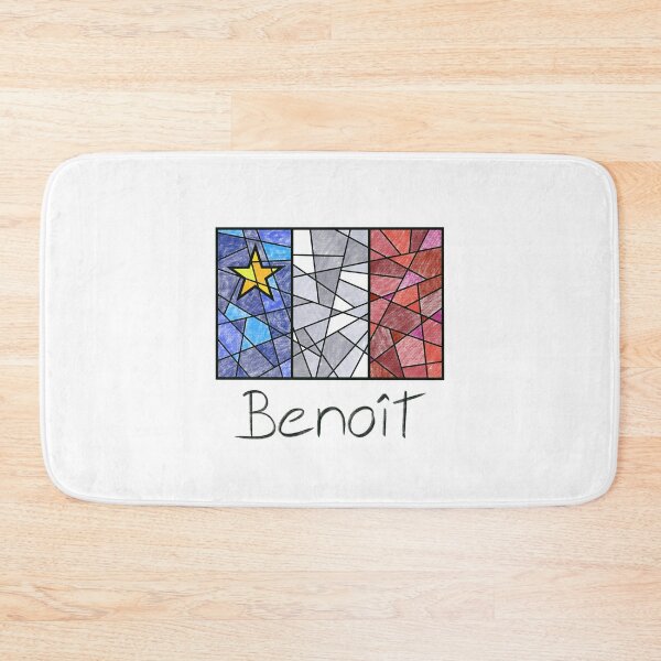 Item preview, Acadian Flag pastel mosaic Benoît - Drapeau acadien mosaïque pastel vitrail Benoît designed and sold by ColoursOfFrance.