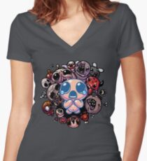 Binding of Isaac Spot Design Women's Fitted V-Neck T-Shirt