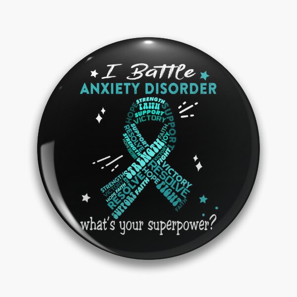 Item preview, Anxiety Disorder Warrior, I Battle Anxiety Disorder What's Your Superpower? designed and sold by Greggwillard.