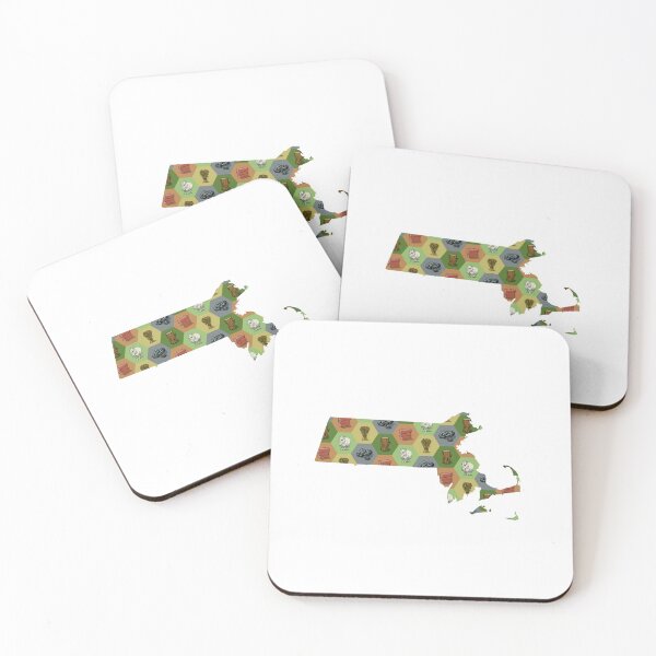 Item preview, Mapa de recursos de juegos de mesa clásicos de los Massachusetts designed and sold by adamkenney.