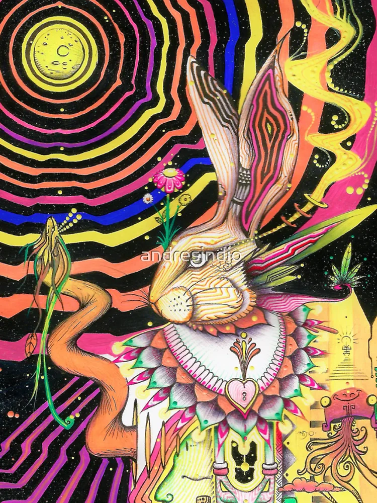 Thumbnail 4 of 4, iPhone Case, Moon Rabbit designed and sold by andresindio.