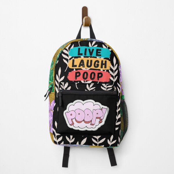 Item preview, Live Laugh Poop - Colorful Retro Typography | Funny Humor Meme designed and sold by Delandor.