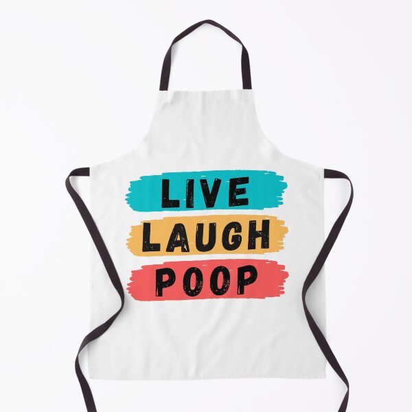 Item preview, Live Laugh Poop - Colorful Retro Typography | Funny Humor Meme designed and sold by Delandor.