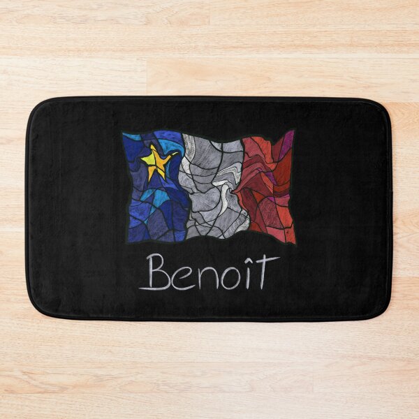 Item preview, Acadian Flag pastel liquid mosaic Benoît  - Drapeau acadien mosaïque liquide pastel vitrail Benoît designed and sold by ColoursOfFrance.