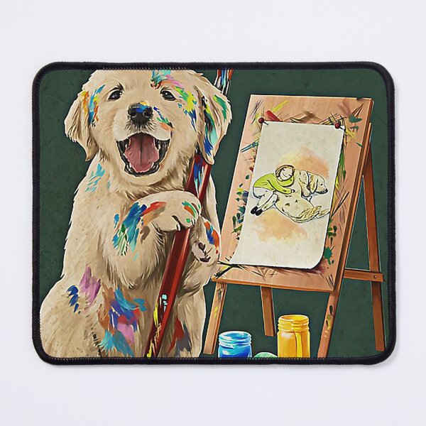 Item preview, Painting Girl And Dogs just a girl who loves art and dogs designed and sold by KravecUziel.