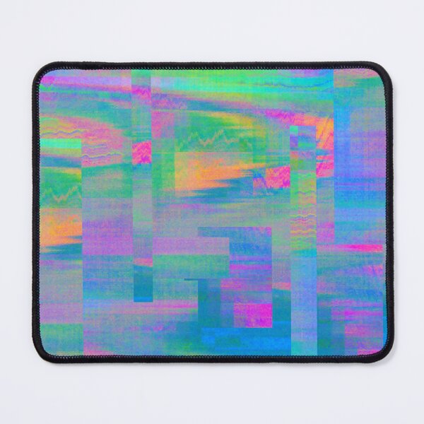 Item preview, Vaporwave Cyberpunk Rainbow Pixel Glitch Art Pattern designed and sold by softbluehum.
