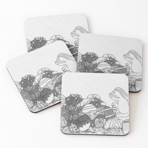 Item preview, Antique Easter bunny pile designed and sold by Tonyasartprints.