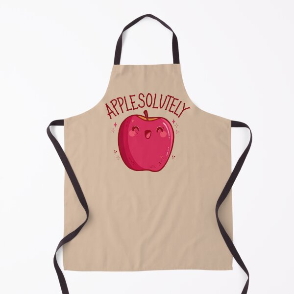 Item preview, “Applesolutely!” Cute Laughing Apple designed and sold by Cyndi Carlson Draws.