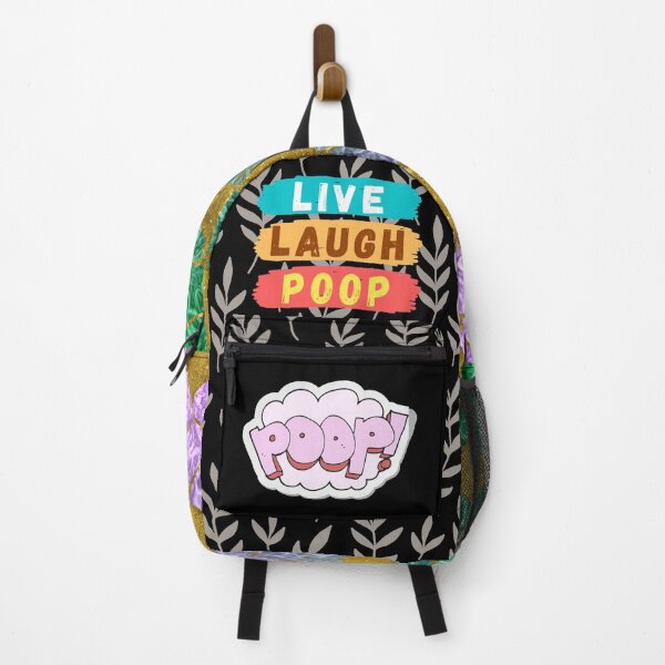 Item preview, Live Laugh Poop - Colorful Retro Typography | Funny Humor Memes designed and sold by Delandor.