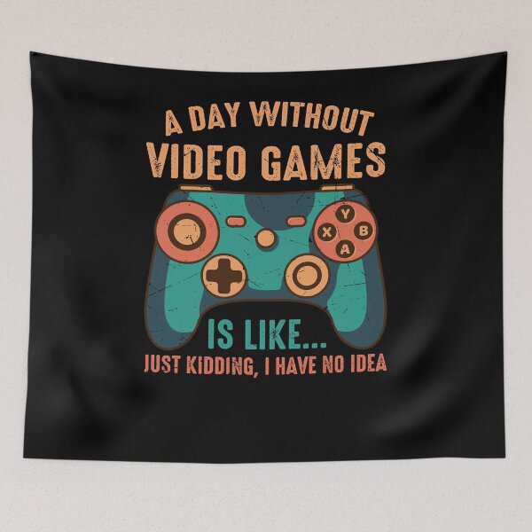 Item preview, A Day Without Video Games Funny Video Gamer Gift designed and sold by 3colors3.