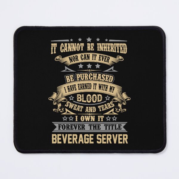 Item preview, Beverage Server T Shirt - Forever The Title Job Gift Item Tee designed and sold by celiagomez456.