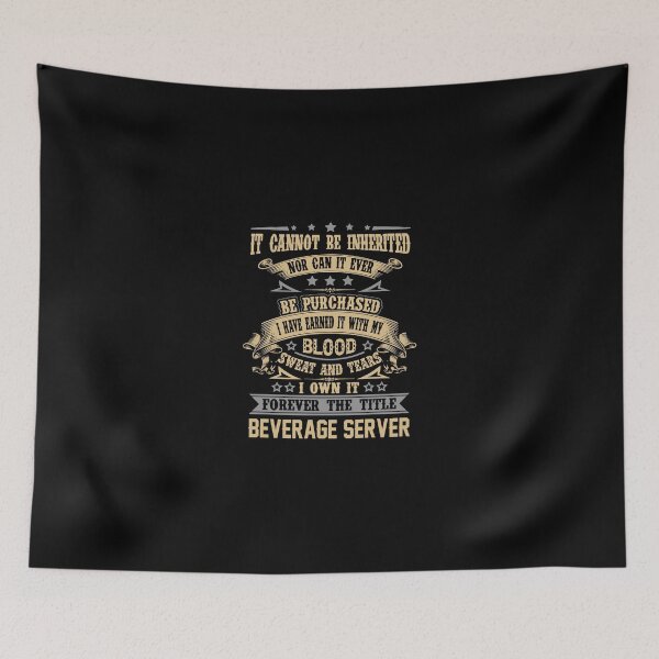 Item preview, Beverage Server T Shirt - Forever The Title Job Gift Item Tee designed and sold by celiagomez456.