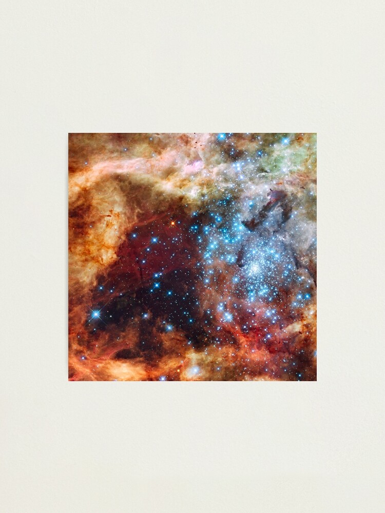 Alternate view of Doradus Nebula, Hubble Space Telescope Image Photographic Print