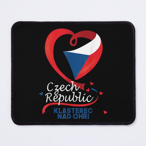 Item preview, Klasterec Nad Ohri Czech Republic Heart Flag Emblem designed and sold by tomekae.