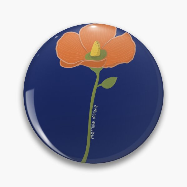 Item preview, Colorful Apricot Mallow Wildflower Design designed and sold by WalkSimplyArt.