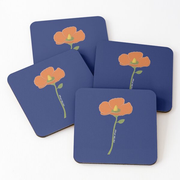 Item preview, Colorful Apricot Mallow Wildflower Design designed and sold by WalkSimplyArt.