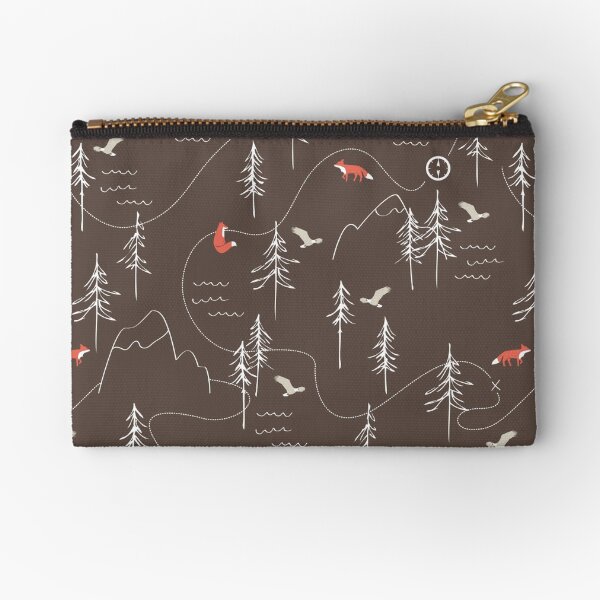 Fox Trails Zipper Pouch
