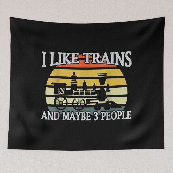 Item preview, I Like Trains And Maybe 3 People  designed and sold by tomekae.