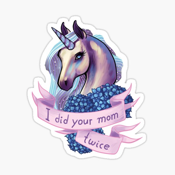 Download Rude Unicorn Stickers Redbubble PSD Mockup Templates