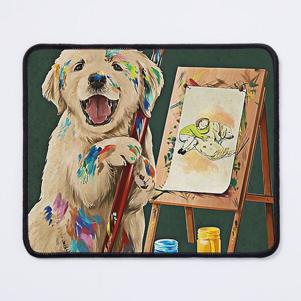 Item preview, Painting Girl And Dogs just a girl who loves art and dogs designed and sold by KravecUziel.