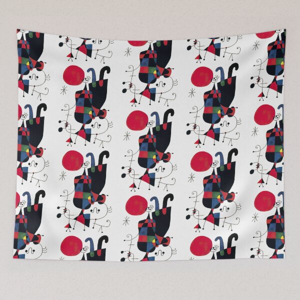 Item preview, Figures and Dog in Front of the Sun, Joan Miro  designed and sold by Dlyyvcfd.