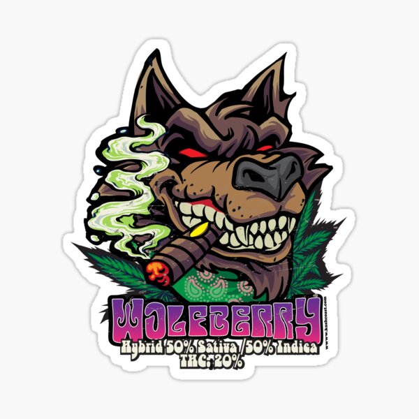 Item preview, WolfBerry Cannabis Strain art  designed and sold by kushcoast.