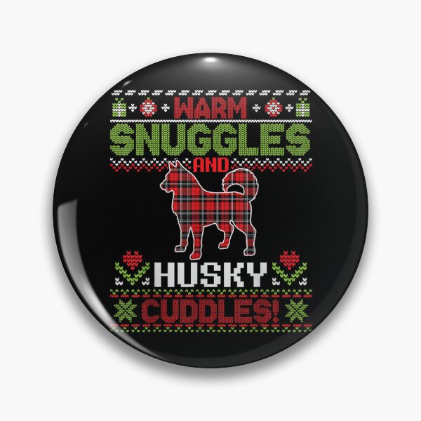 Artikelvorschau, Warme Snuggles und Husky Dog Cuddles Frohe Weihnachten, Mama, Papa entworfen und verkauft von 77tara.