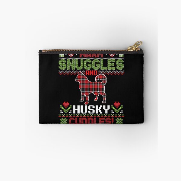 Artikelvorschau, Warme Snuggles und Husky Dog Cuddles Frohe Weihnachten, Mama, Papa entworfen und verkauft von 77tara.