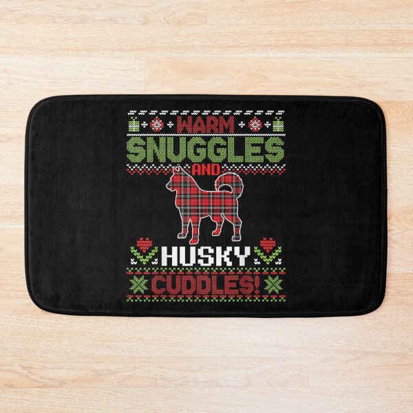 Item preview, Warm Snuggles And Husky Dog Cuddles Merry Christmas Mom Dad  designed and sold by 77tara.