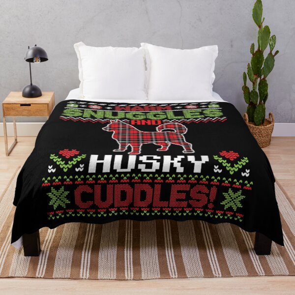 Item preview, Warm Snuggles And Husky Dog Cuddles Merry Christmas Mom Dad  designed and sold by 77tara.