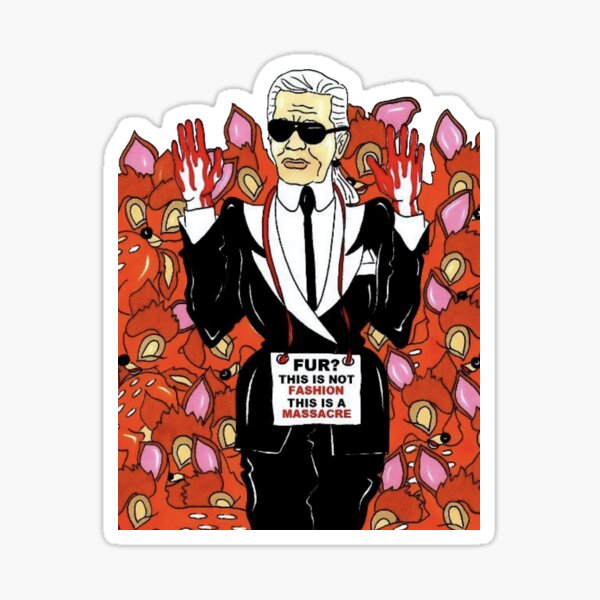 Sticker Mural Citation Inspirante Lagerfeld - TenStickers