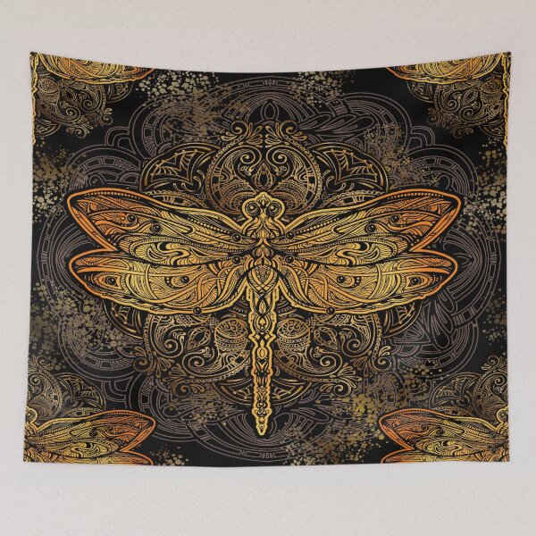 Item preview, dragonfly mandala motif designed and sold by chanchan79.