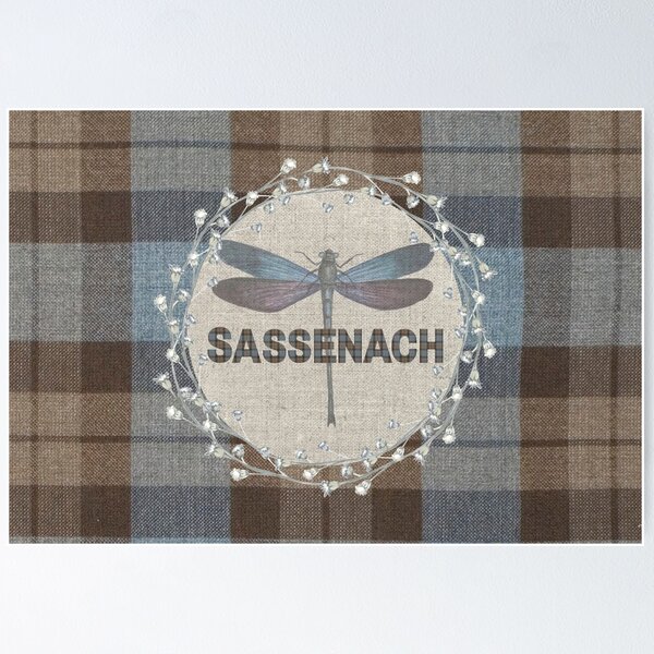 Aperçu de l'œuvre Outlander - Fraser Tartan Kilt - Libellule et chardon de Sassenach créée et vendue par dealchica.