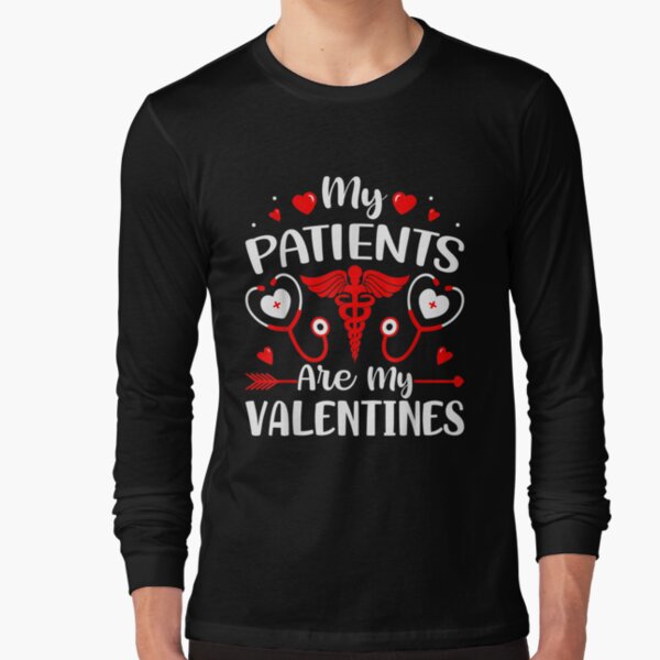 Camiseta love nurse, camiseta del día de san valentín de la enfermera