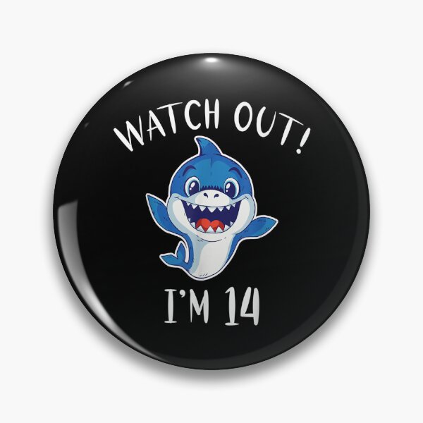 Item preview, Watch Out I Am 14 Years Old Shark Kids  designed and sold by 77tara.