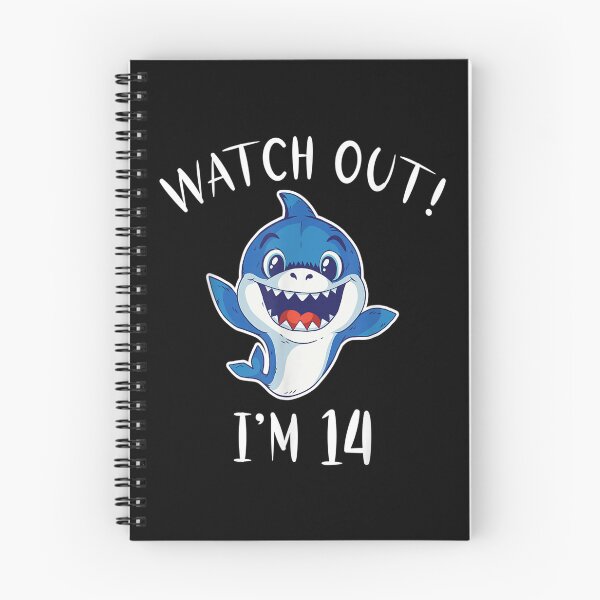Item preview, Watch Out I Am 14 Years Old Shark Kids  designed and sold by 77tara.