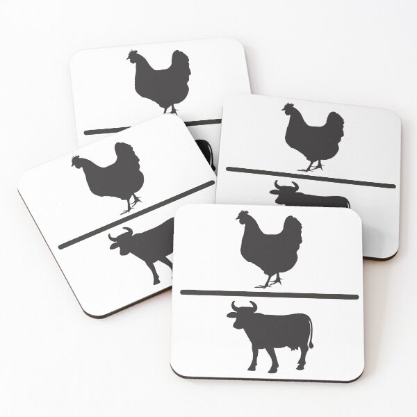 Item preview, Vintage Chicken Vs Cow Cool illustration  designed and sold by X-Trends.