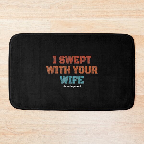 Item preview, Mens I Swept With Your Wife Curling Funny Curling Sport Vintage  designed and sold by 77tara.