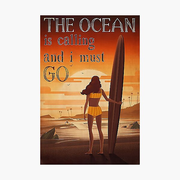 Item preview, Surfing The Ocean Is Calling And I Must Go designed and sold by aevseeva90.