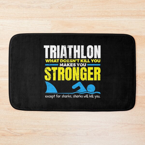 Item preview, Funny Triathlon What Does Not Kill You Shark Essential T-Shirt designed and sold by nylaphilli.